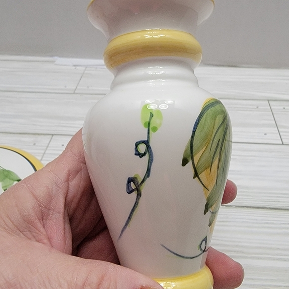 Ganz Casa Bella Candle Holders Ceramic 1-6", 1-10" Grapes Ivy Tuscan - Picture 12 of 14